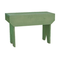 Contemporary Home Living 24" Distressed Green Unique Rectangular Comfortable Bench