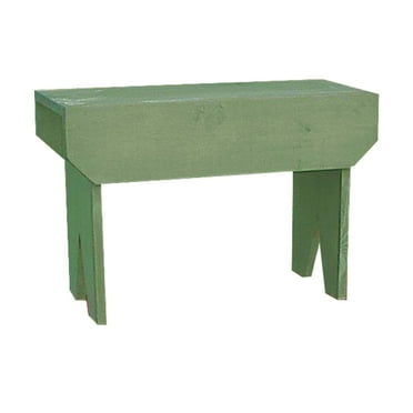 Contemporary Home Living 24" Distressed Green Unique Rectangular Comfortable Bench