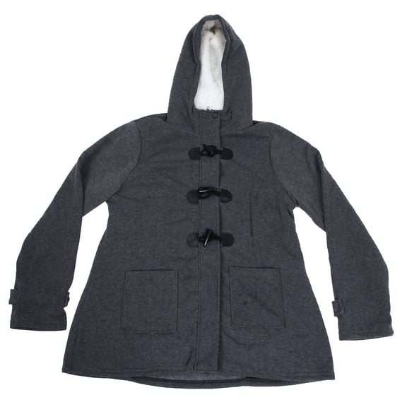 FELTECHELECTR Jackets For Women Pea Coat Dark Grey Wool 1Pack Xl