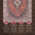 thumbnail image 6 of Linon Eclipse Sanlin Red & Ivory 6.7x9.7 Area Rug, 6 of 8
