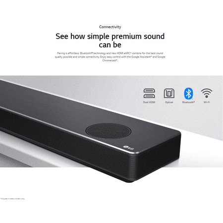 LG - 7.1.4-Channel 770W Soundbar System with Wireless Subwoofer and Dolby Atmos with Google Assistant - Black