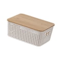 thumbnail image 4 of Cesta de almacenamiento tejida, caja de almacenamiento, decoración, organización, contenedor para cocina, hogar, oficina, dormitorio, 4 of 8