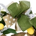 thumbnail image 5 of Northlight Bunny and Bows Floral Easter Wreath - 22" - Green and Beige - Unlit, 5 of 7