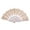 White, variant on Ycandiee Large Folding Hand Fan, Printed Fans, Lace Fan, Decorative Plastic Fan, for Weddings Birthdays Decor Wall Decoration Dance Performance