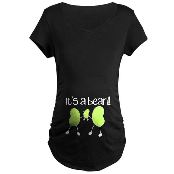 CafePress - Baby Bean Maternity Dark T Shirt - Maternity Dark T-Shirt