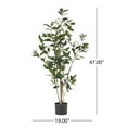thumbnail image 4 of Indoor Plants, 120CM ARTIFICIAL LAUREL TREE, Green Artificial Flowers,Iron+Plastic Outdoor Plants, Household Supplies & Décor, Flowers & Plants 120CM ARTIFICIAL LAUREL TREE, 4 of 5