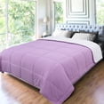 thumbnail image 3 of REGALWOVEN All Season Comforter, Soft Lightweight Quilted Down Duvet Insert with 6 Corner Tabs Light Purple/White King, 3 of 8