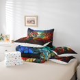 thumbnail image 4 of Erosebridal Parure de Lit Animal Dragon Magique Taille Très Grand, Ensemble de Couette Faune Rétro, Réversible 7 Pcs, 4 of 5