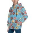 thumbnail image 2 of Kdxio Cute Donut Pattern Boys Athletic Unisex Boys Girls Hoodie with Pocket Sweatshirts-X-Large, 2 of 6