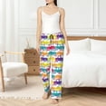 thumbnail image 6 of Lsque Colorful Car Print Women's Pajama Pants, Lounge Pant - Comfortable Home Wear,Elastic Waistband, Stylish Design-Large, 6 of 9