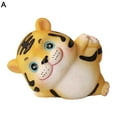 thumbnail image 2 of Fairnull Tiger Figurine Resin Cute Cartoon Tiger Statue Ornament Miniatures Desktop Decoration for Car, 2 of 9