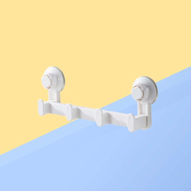 STRANDCHIC Shower Hooks ABS White Strong Suction 1Pcs for Household Users