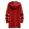 thumbnail image 4 of YAYUBA Women's Fleece Zip Up Hoodie Warm and Cozy Sherpa Lined Sweatshirt Winter Hoodie Jackets for Women with Pockets With Pocket,Red,S, 4 of 5