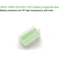 thumbnail image 3 of HUGFEGWE 2 x 18650 Battery Storage Case Holder Organizer Box Transparent 2Pcs CA919-114763, 3 of 7