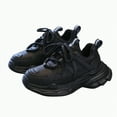 thumbnail image 3 of Xudanell Toddler Boy Shoes Mesh Lace Kids Sneakers Shoes Non Slip Breathable Boys Black Dress Shoes for Athletic, 3 of 6