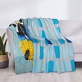 thumbnail image 3 of Fotbe French Bulldog Dog in a Bathtub Manta de Franela con Estampado, Manta Ultrasuave para Cama, Sofá, Auto, Hipoalergénica y Antibolitas-40"x30", 3 of 6