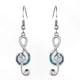 thumbnail image 3 of Musical Note Inspired Women's Earrings Featuring Treble Clef Design, 3 of 5