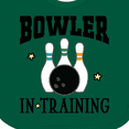 thumbnail image 4 of Inktastic Future Bowler in Training Bowling Boys or Girls Baby Bib, 4 of 4