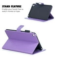 thumbnail image 4 of iPad Mini 4 Case, Allytech Emboss Butterfly Dianmond PU Leather Cover Folio Case Stand with Cash Card Slots & Strong Magnetic Clasp for iPad Mini 4 7.9 inch Display, Purple, 4 of 7