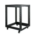 thumbnail image 2 of OCEANHUG 12U Server Rack Open Frame with Casters 4 Post  19-inch Data Rack Network Rack Cabinet Heavy Duty Black, 2 of 5