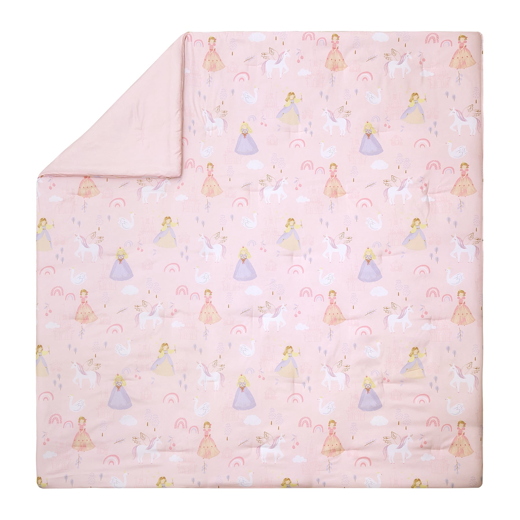 Urban Playground Kids and Teens Fairytale Princess 2-Piece Comforter Set, Pink, Twin/Twin XL