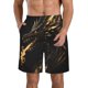 thumbnail image 1 of Balery Black And Gold Fire Dragon Traje de Baño Estilo Hawaiano para Hombre, Shorts de Secado Rápido con Bolsillos-XX-Large, 1 of 6