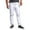 White, variant on Victorious Men's Scrunch Stacked Biker Twill Jogger Pants JG882 - Burgundy - Large