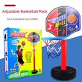 thumbnail image 1 of HLONK Portable Basketball Hoop Outdoor  Adjustable Basketball Goal  Basketball Backboard  Mini Hoop  Basketball Rim  Toddler Basketball Hoop  Basketball Net System Stand for Youth Junior, 1 of 4