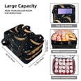 thumbnail image 3 of Crescent Double Layered Insulated Refrigerated Large Capacity Lunch Bag with Two Compartments - Carry by Hand - 7.1x11.4x16.1 Inches, 3 of 6