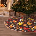 thumbnail image 5 of Fotbe Roosters Pattern Christmas Tree Skirt, Tree Skirts Plush Christmas Decorations, Christmas Tree Skirts Xmas Decorations Holiday Party Decor-48", 5 of 6