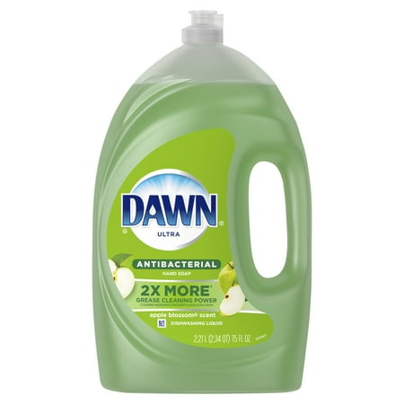 Dawn Ultra Antibacterial Hand Soap, Dishwashing Liquid Dish Soap, Apple Blossom, 75 oz