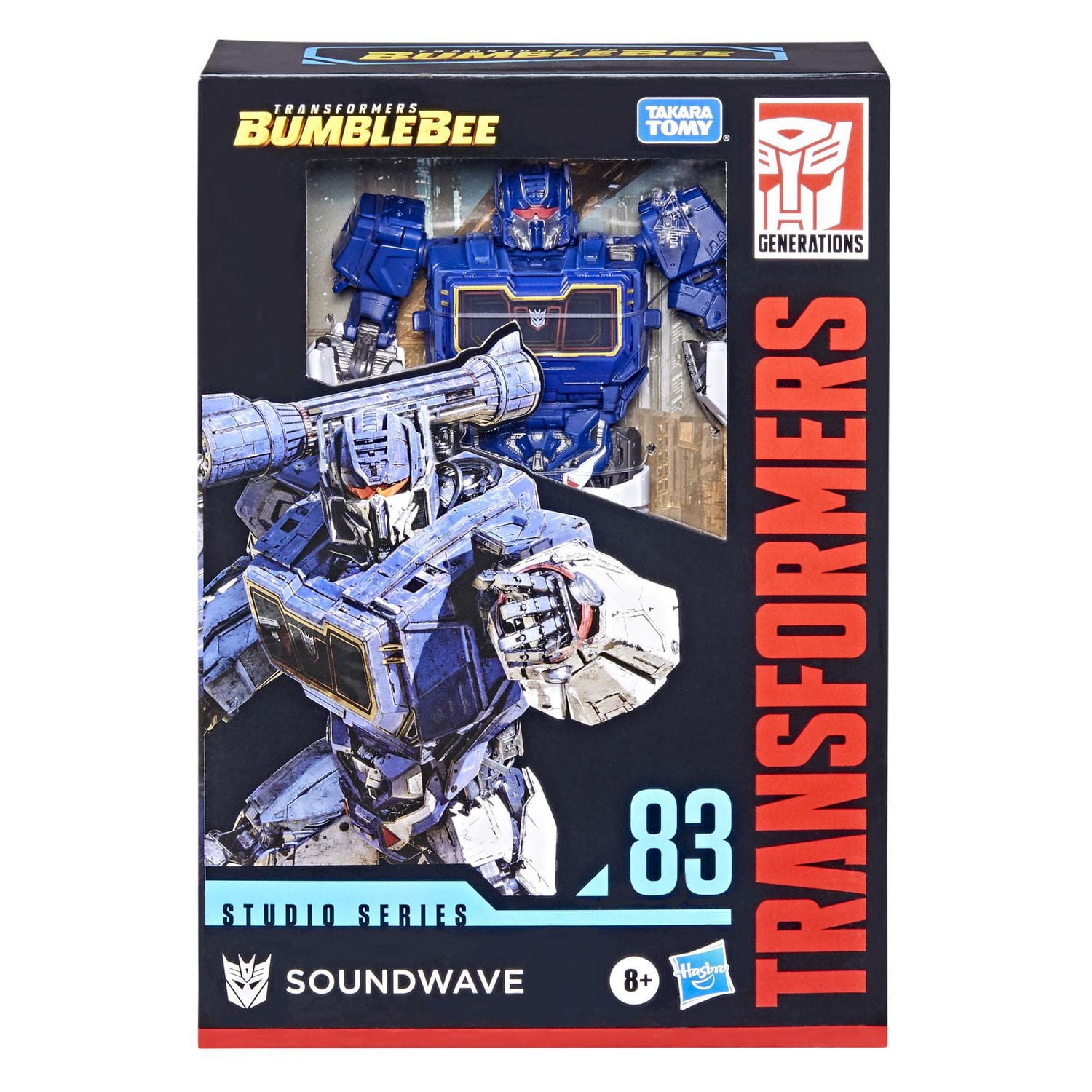 Brinquedo do filme Transformers: Bumblebee - Transformers Studio Series 83 class Voyager Soundwave - Figura de 16,5 cm para crianças acima de 8 anos