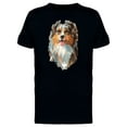 thumbnail image 1 of Australian Shepherd Drawing Tee Men's -Image by Shutterstock, 1 of 1