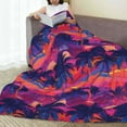 thumbnail image 6 of Sikiie Retro Palms Ultra-Soft Micro flannel Blanket Luxury All Seasons Warm Blanket for Bedding Sofa and Travel (4 sizes)-60"x50", 6 of 7