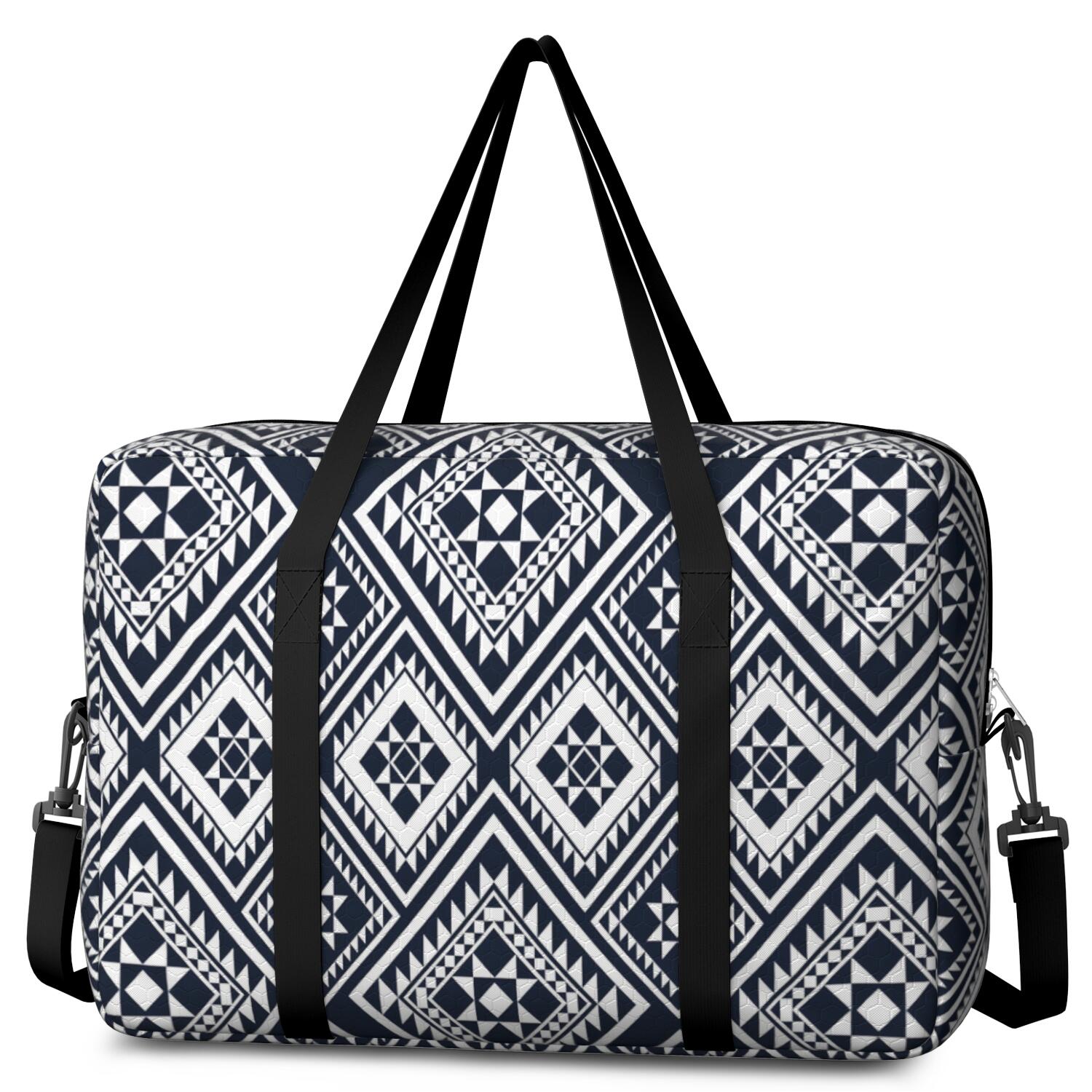 For Spirit Airlines Personal Item Bag 18x14x8 Inch, Boho Weekender Travel Bag, Foldable Travel Duffel Bag Underseat Carry on Bag with Luggage Sleeve for Women and Men 30L