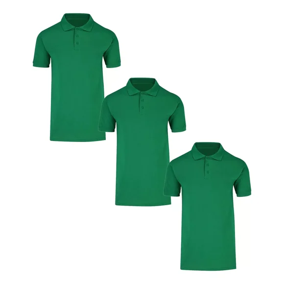 Playeras Hombre Tipo Polo Pack 3 Pz Moda Casual Manga Corta