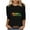 A01-Black, variant on ZVAVZ Blouses for Women Business Casual,Women Black History Month Print Blouse 3/4 Length Sleeve Crewneck Tunic Fashion Black Girl Graphic T-Shirts Clearance Sales Black M