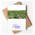 thumbnail image 1 of A Lotus Pond Art Deco Fashion Welcome Back Greeting Cards Envelopes Blank, 1 of 3