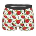 thumbnail image 4 of Goofa Rose Flowers Printed Men's Boxer Briefs Underwear, Moisture-Wicking Underwear, Trunk,Soft and Breathable Cotton Underwear-Small, 4 of 9