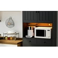 thumbnail image 3 of 76" Tall Kitchen Pantry Storage Cabinet with Microwave Stand, Freestanding Kitchen Pantry Cabinet with Storage, Cupboard Cabinet for Kitchen, 3 of 14