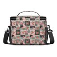 thumbnail image 3 of Lunch Box Pioneer Flower Floral Print Pattern Insulated Lunch Bag for Women Men,Medium Leakproof Lunchbox Cooler Bag Adjustable Strap,10 X 6.7 X 8 Inches, 3 of 6
