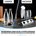 thumbnail image 3 of Organizador multifuncional, duradero, de acero inoxidable SUS34, tamaño compacto, para secar botellas en el fregadero de la cocina, diseño que ahorra espacio con bandeja de goteo extraíble, apto para, 3 of 5