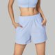 thumbnail image 1 of MKLEKYY Pantalones cortos deportivos para mujer, informales, de verano, para yoga, correr, entrenamiento, con bolsillos laterales divididos, cómodos, elásticos, transpirables y ligeros., 1 of 5