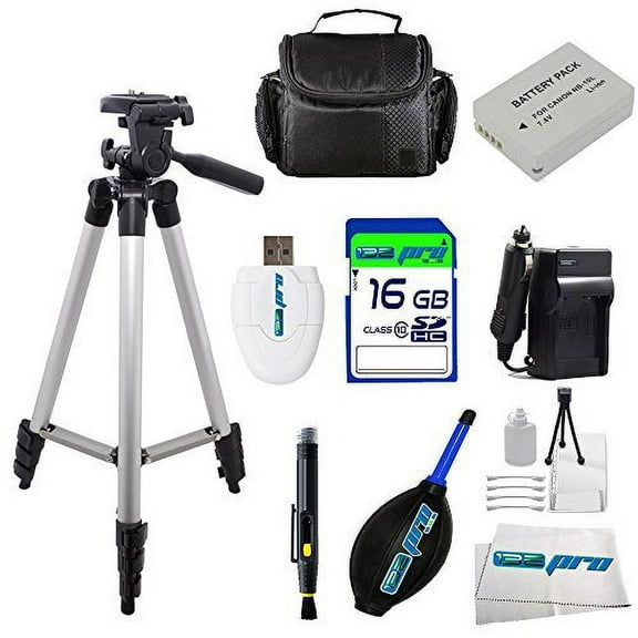 I3e Pro 16GB Starter Kit With NB-10L Battery For Canon SX60 HS SX50 HS Cameras