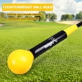 thumbnail image 3 of 48 Inch Golf Tempo Trainer for Right-Handed Golfers Golf Swing Trainer Aid Warm-up Stick Golf Training Equipment for Improved Tempo Rhythm Flexibility Balance and Strength Yellow Aosijia ChYoung, 3 of 7