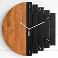 thumbnail image 2 of 12 '' Wood Wall Clock with - Modern Style Xylophone Design Clocks Decorative Kitchen, 2 of 8