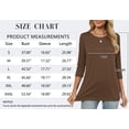 thumbnail image 6 of MOSHU 3 Pack 3/4 T Shirts for Womens Crew Neck Womens Shirts Dressy Basics Tees Casual Loose Fit Fall Tops, 6 of 11