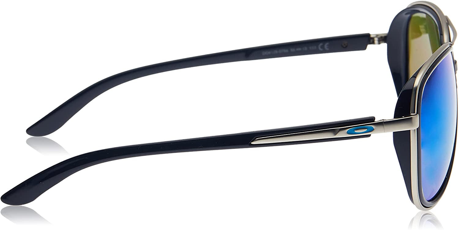 Oakley sunglasses OO4129 Split Time (07) navy with prizm sapphr irid polar lenses, 58mm