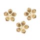 thumbnail image 4 of 100 Piezas De Flores De Filigrana Colgante De Forma De Rebanada Perfecl Filigrana Flores Rebanada Oro, 4 of 6
