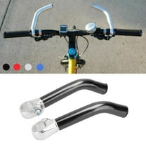 1 Pair of Aluminum Alloy Handlebar Extension Bars for Mountain Bike Aluminum Alloy Handlebar, Handlebar Ends, 22.2mm, - Black